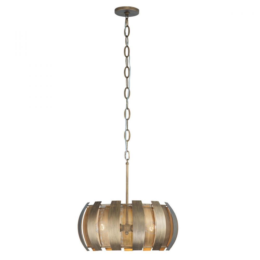 Sawyers Bar 3-Lt Pendant - Havana Gold