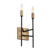 Varaluz 314W02HGCB - Bodie 2-Lt ADA Sconce - Havana Gold/Carbon