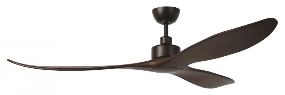 72" WESTERLY c/fan, Black/Walnut
