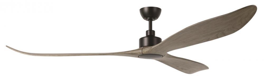 84" WESTERLY c/fan, Black/Driftwod