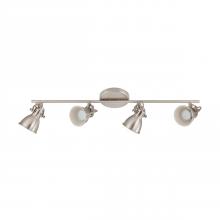 Eglo 204195A - 4 LT Track Light w/ Matte Nickel Finish & Adjustable Lamp Heads