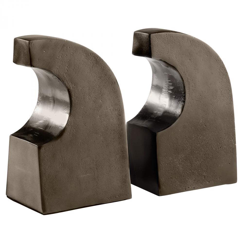 Apostrophe Bookends | Bronze