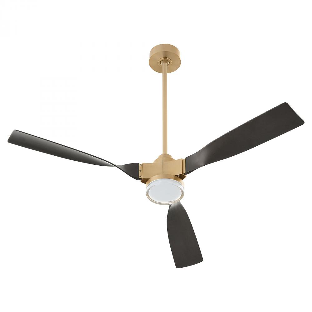 Alisio Ceiling Fan - Aged Brass | Dark Walnut