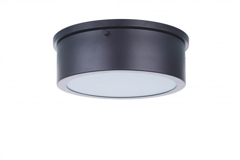 Fenn 1 Light 9" LED Flushmount in Flat Black