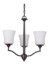 Craftmade 41723-OB - Helena 3 Light Chandelier in Oiled Bronze