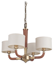 Craftmade 48124-VB - Huxley 4 Light Chandelier in Vintage Brass