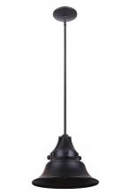 Craftmade Z4411-MN - Union 1 Light Medium Outdoor Pendant in Midnight