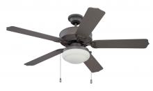Craftmade END52ESP5PC1 - 52" Ceiling Fan w/Blades & LED Light Kit, Wet Rated