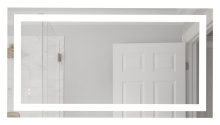 Craftmade MIR104-W - 60" x 32" x 1.8" Rectangle Front Lit LED Mirror, Defogger & Dimmer, 3000K/4000K/5000K