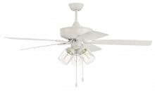 Craftmade OP104W5 - 52" Outdoor Pro Plus Ceiling Fan w/Blades & 3 Lights Clear Glass LED
