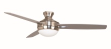 Craftmade TG52BNK3-52BN - Targas 52" 3-Blade Ceiling Fan in Brushed Polished Nickel w/ Brushed Nickel Blades