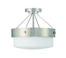 Craftmade XS3213-BNK - Oak Street 2 Light Convertible Semi Flush in Brushed Polished Nickel