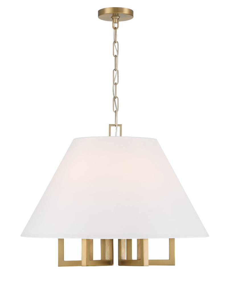 Libby Langdon Westwood 6 Light Vibrant Gold Chandelier