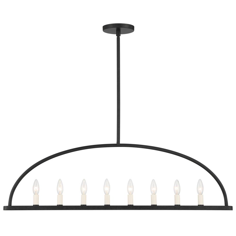 Abbott 42'' Black Linear Chandelier