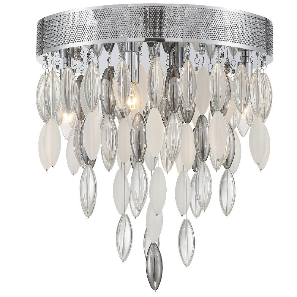 Hudson 4 Light Polished Chrome Flush Mount