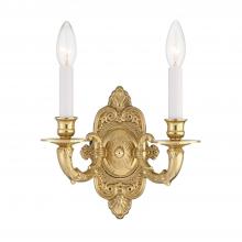 Crystorama 642-PB - Marlowe 10'' Polished Brass Sconce