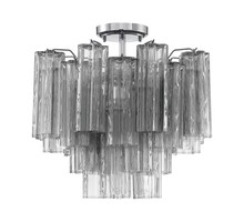 Crystorama ADD-300-CH-SM_CEILING - Addis 17.75'' Polished Chrome Semi Flush Mount