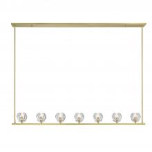 Crystorama ARA-10267-SB - Aragon 7 Light LED Soft Brass Linear Chandelier