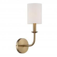 Crystorama BAI-A2101-AG - Bailey 4.75'' Aged Brass Sconce
