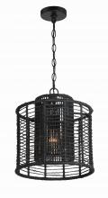 Crystorama JAY-A5001-MK - Jayna 1 Light Matte Black Mini Pendant