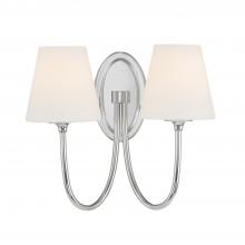 Crystorama JUN-10322-PN - Juno 15'' Polished Nickel Sconce