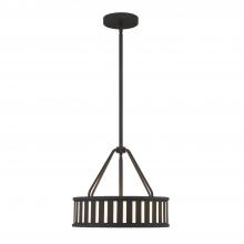 Crystorama KEN-8303-BF - Kendal 3 Light Black Forged Mini Chandelier