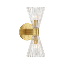 Crystorama LOT-702-LG - Lotus 5.5'' Luxe Gold Sconce
