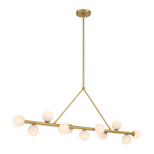 Crystorama TRL-2807-LG - Terrell 46.5'' LED Luxe Gold Linear Chandelier