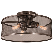 DVI DVP15712GR-N - Gastown Medium 3 Light Semi-Flush Mount