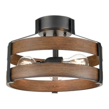 DVI DVP41811GR+IW - FORT GARRY 3 LT SEMI FLUSH