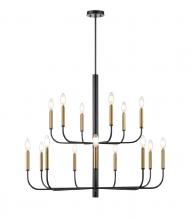 DVI DVP44045MF+GR - Olivia 2 Tier Chandelier