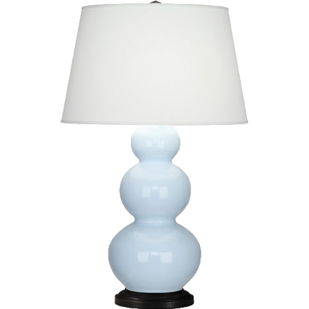 Baby Blue Triple Gourd Table Lamp