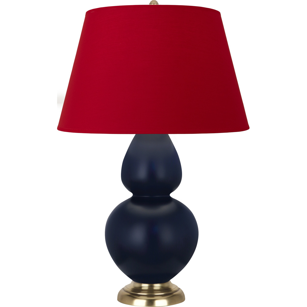 Matte Midnight Blue Double Gourd Table Lamp