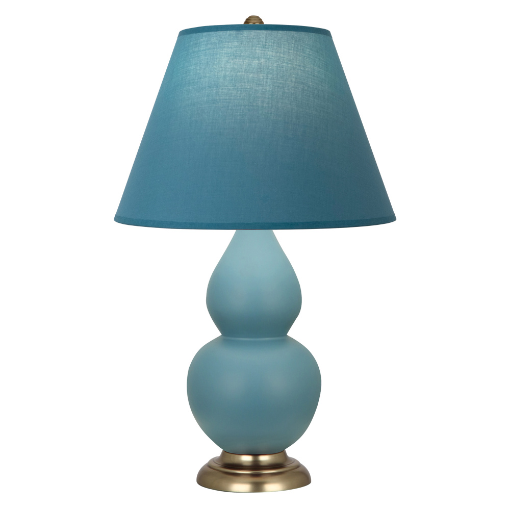 Matte Steel Blue Small Double Gourd Accent Lamp