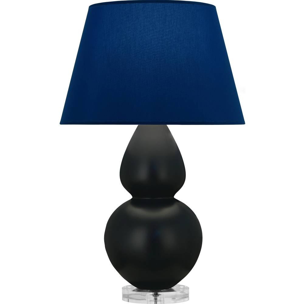 Matte Obsidian Double Gourd Table Lamp