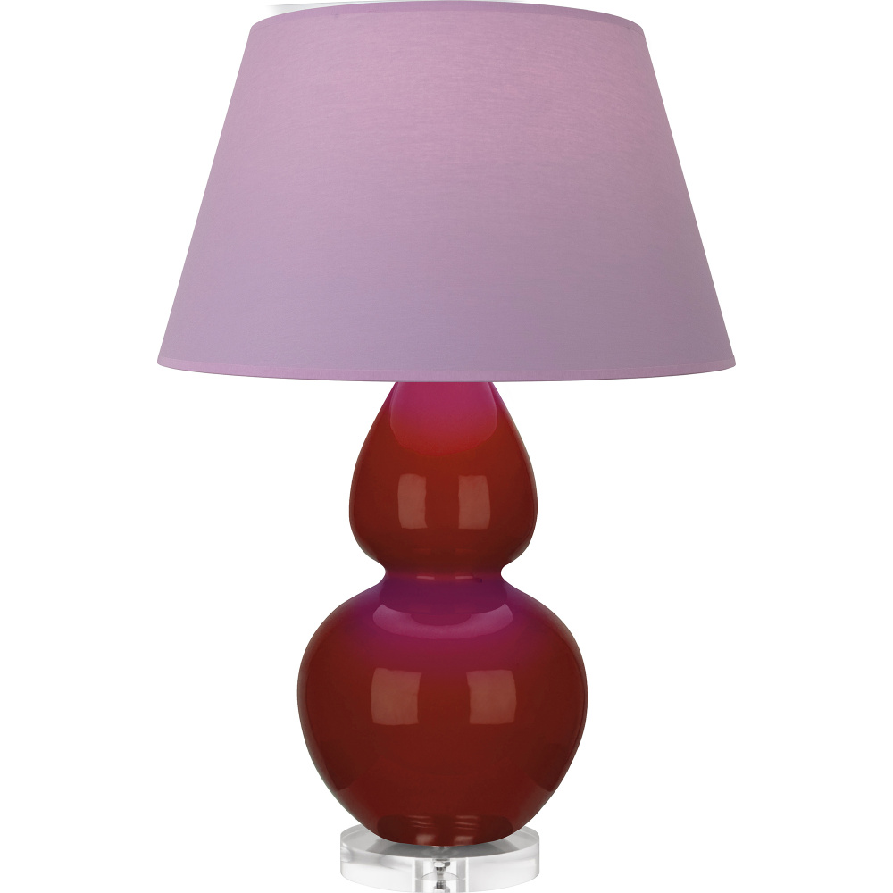 Oxblood Double Gourd Table Lamp