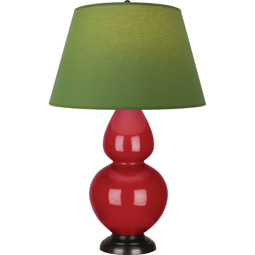 Ruby Red Double Gourd Table Lamp