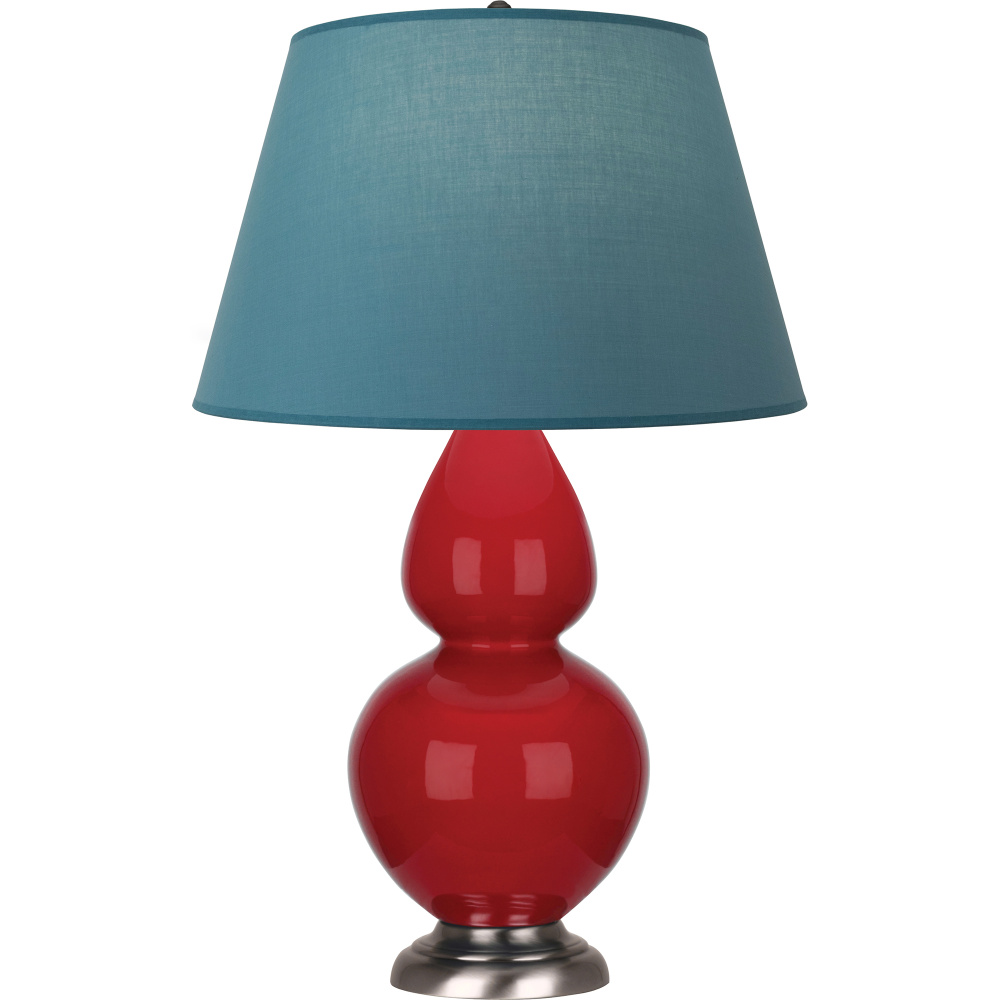 Ruby Red Double Gourd Table Lamp