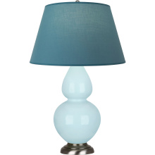 Robert Abbey 1676B - Baby Blue Double Gourd Table Lamp