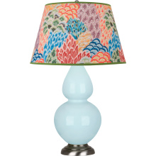 Robert Abbey 1676S - Baby Blue Double Gourd Table Lamp