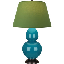 Robert Abbey 1752G - Peacock Double Gourd Table Lamp