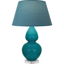 Robert Abbey A753B - Peacock Double Gourd Table Lamp
