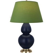 Robert Abbey MMB55G - Matte Midnight Blue Double Gourd Table Lamp