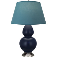 Robert Abbey MMB59B - Matte Midnight Blue Double Gourd Table Lamp