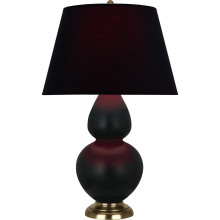 Robert Abbey MOS20K - Matte Obsidian Double Gourd Table Lamp