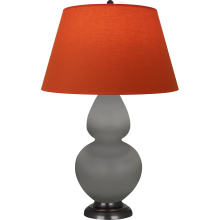 Robert Abbey MST57T - Matte Smokey Taupe Double Gourd Table Lamp