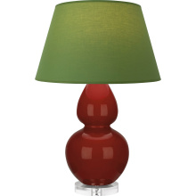 Robert Abbey OX23G - Oxblood Double Gourd Table Lamp