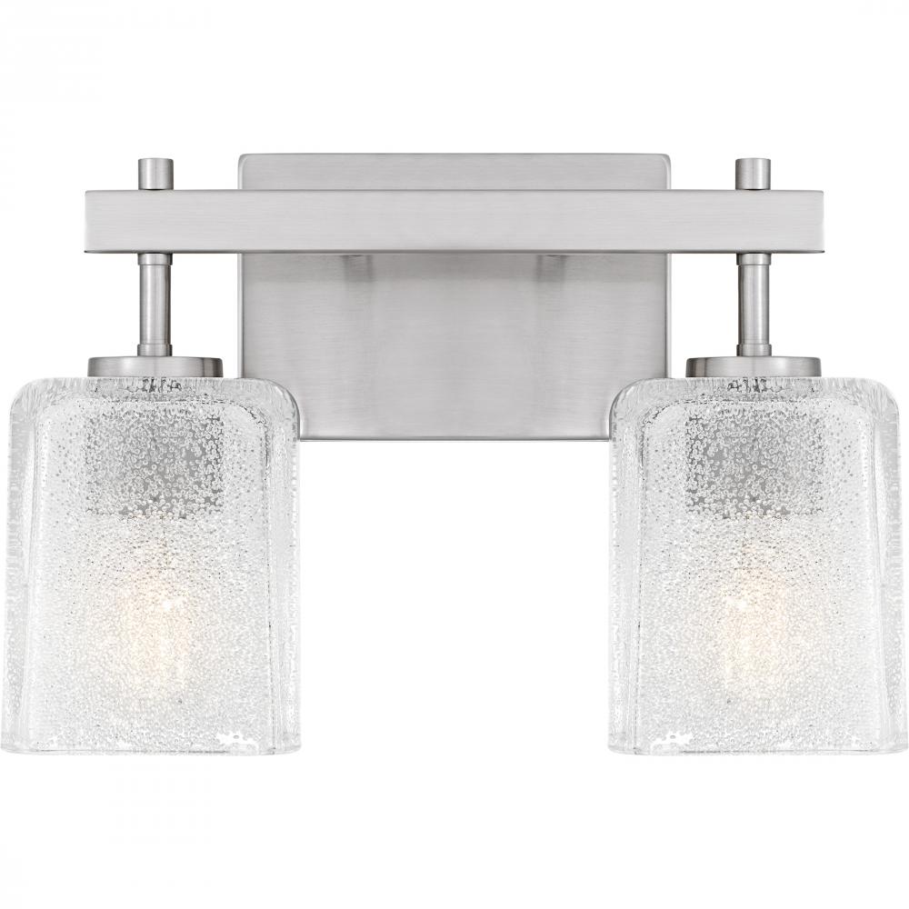 Brenthouse 2-Light Brushed Nickel Bath Light