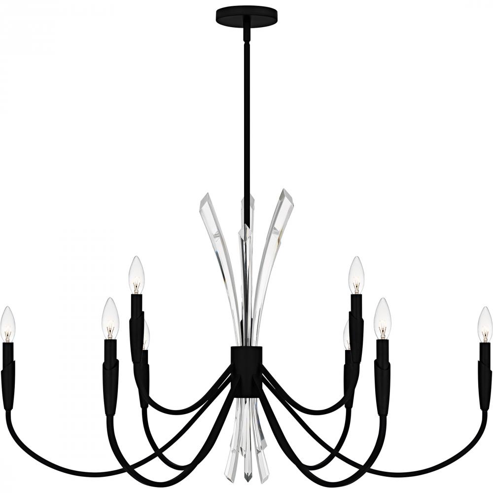 Cecily 9-Light Matte Black Chandelier