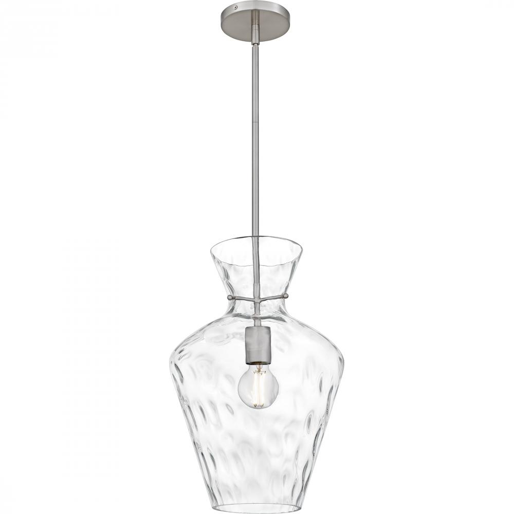 Hollis 1-Light Brushed Nickel Pendant